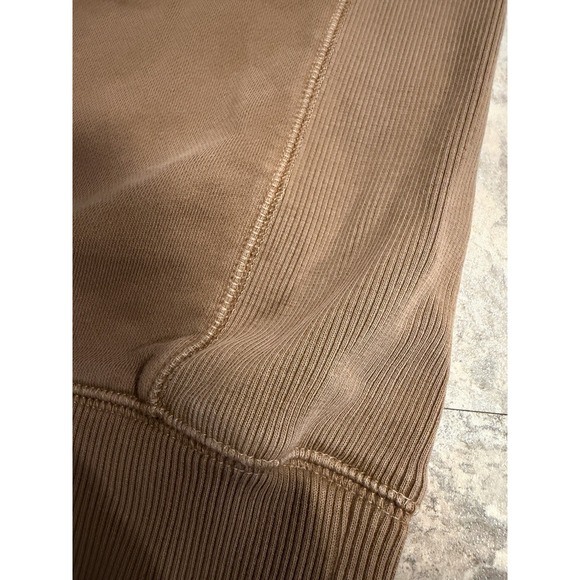 Banana Republic 100% Cotton Brown Crew Neck Sweatshirt Size Large Cozy Soft - Picture 5 of 6